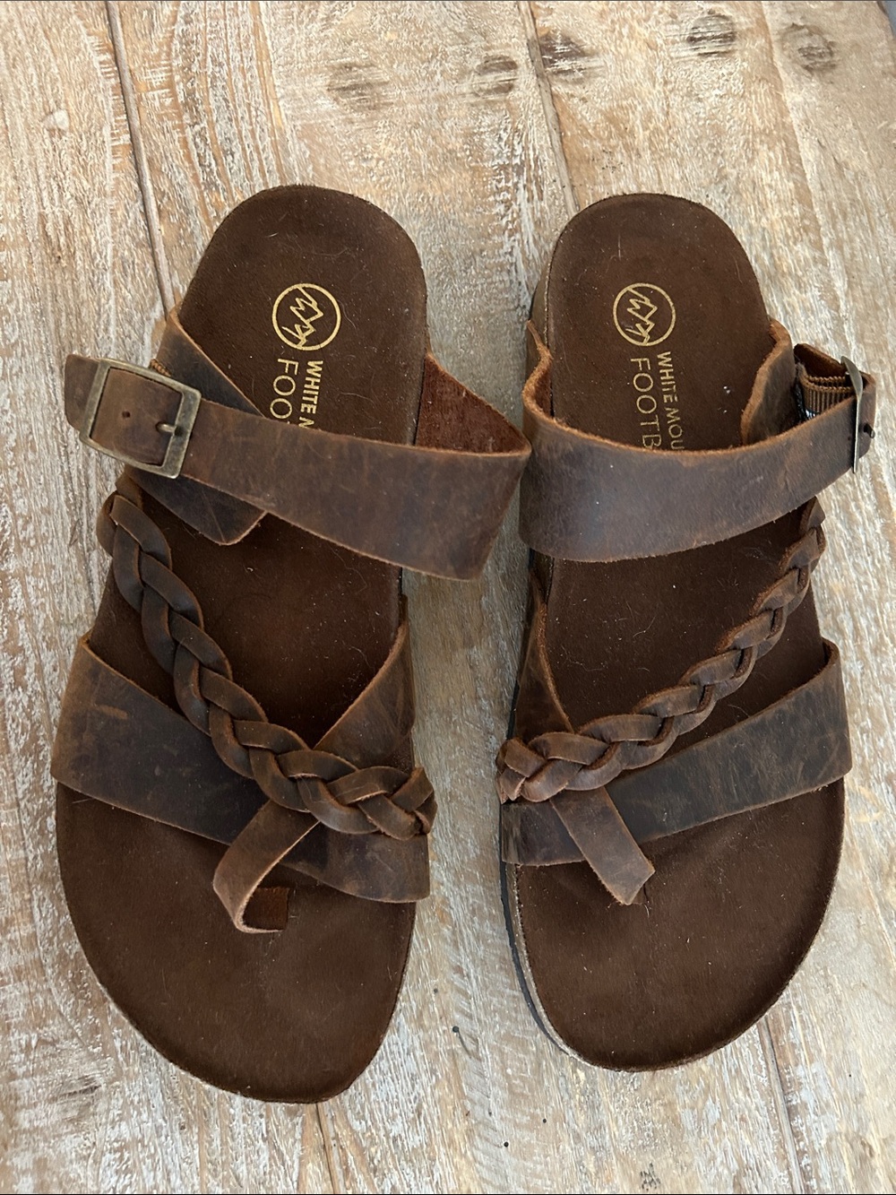 White Mountain footbed sandals size women 7